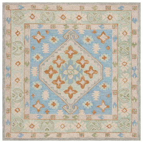 Safavieh Heritage 6'-0" x 6'-0" Rug in Green / Ivory