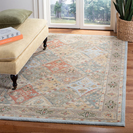 Safavieh Heritage Hg316C Light Blue / Light Brown Rugs - Safavieh - hg316c - 2