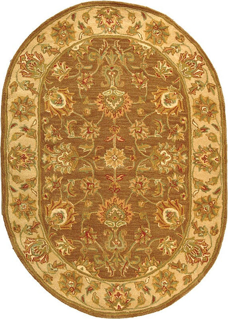 Safavieh Heritage Hg343K Brown / Ivory Rugs - Safavieh - hg343k - 5ov