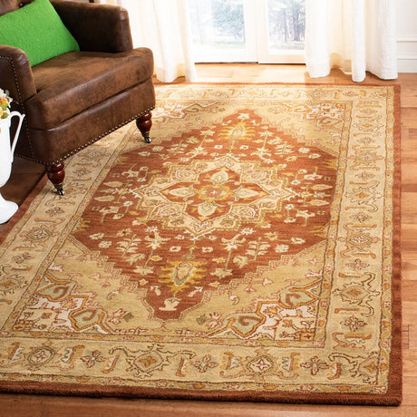 Safavieh Heritage Hg345A Rust / Gold Rugs - Safavieh - hg345a - 2