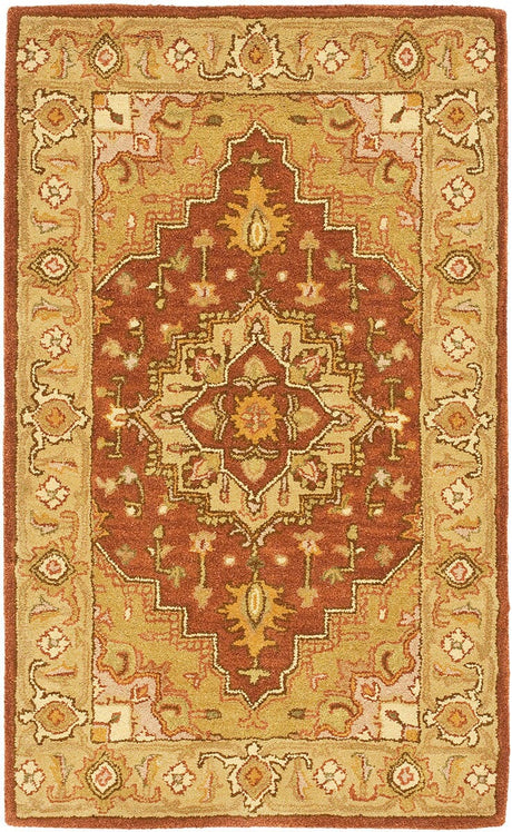 Safavieh Heritage Hg345A Rust / Gold Rugs - Safavieh - hg345a - 6r