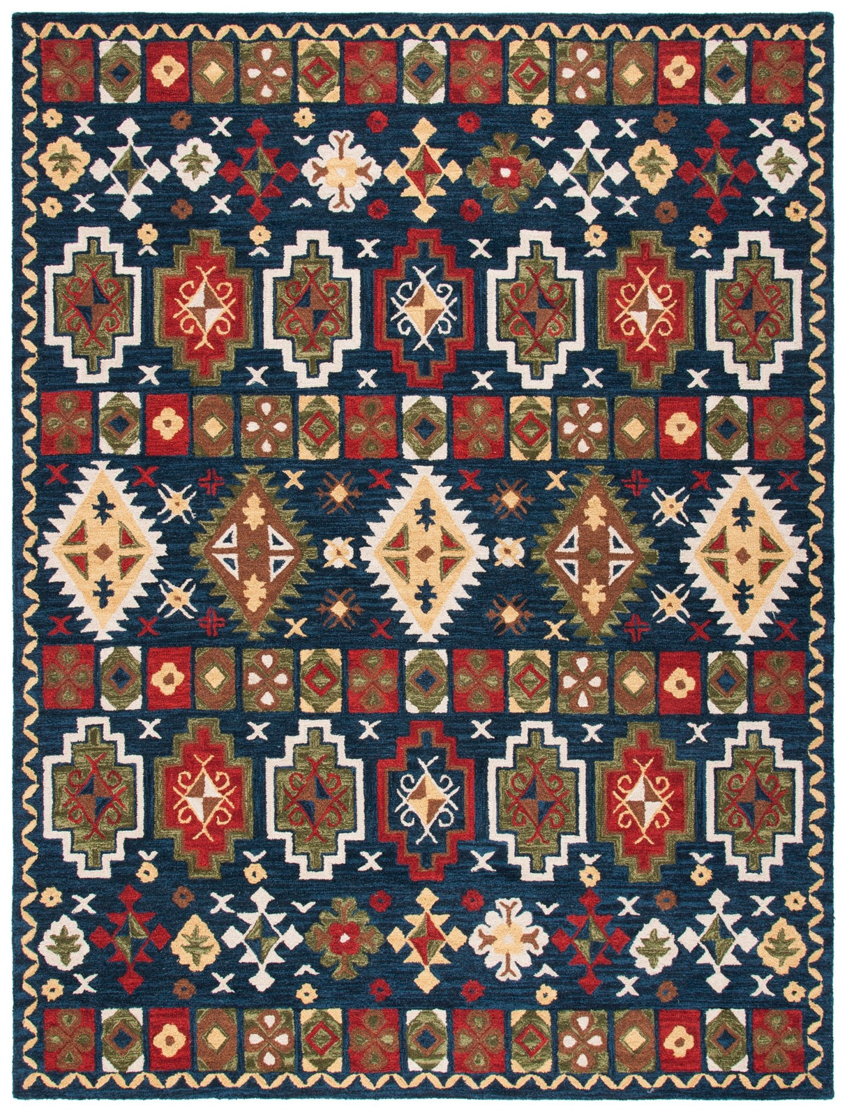 Safavieh Heritage Hg353N Navy/Red Rugs - Safavieh - hg353n - 6r