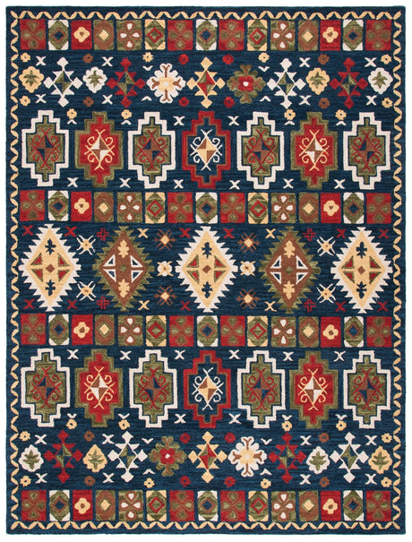Safavieh Heritage Hg353N Navy/Red Rugs - Safavieh - hg353n - 6r