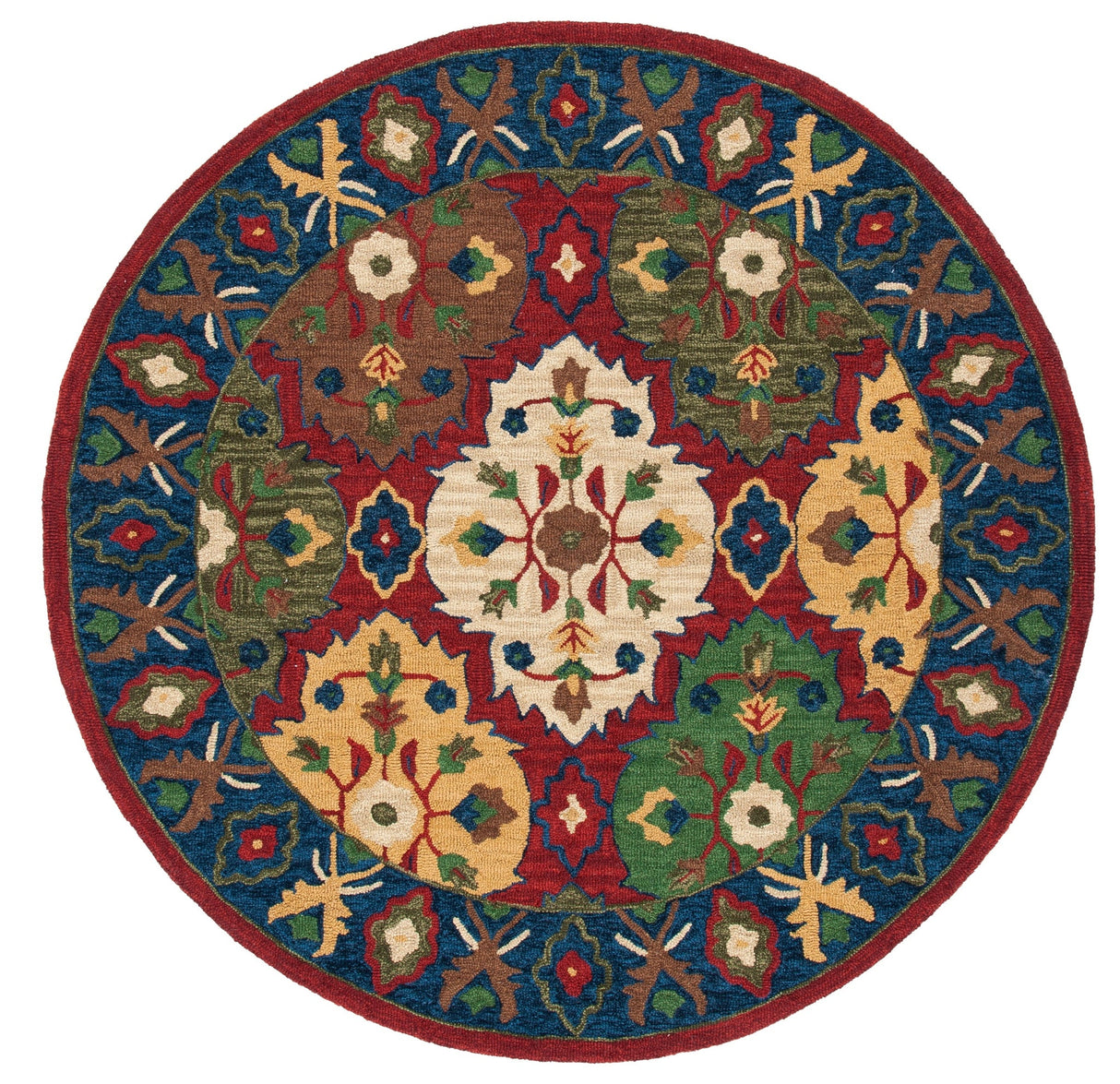 Safavieh Heritage Hg354Q Red/Blue Rugs - Safavieh - hg354q - 6r