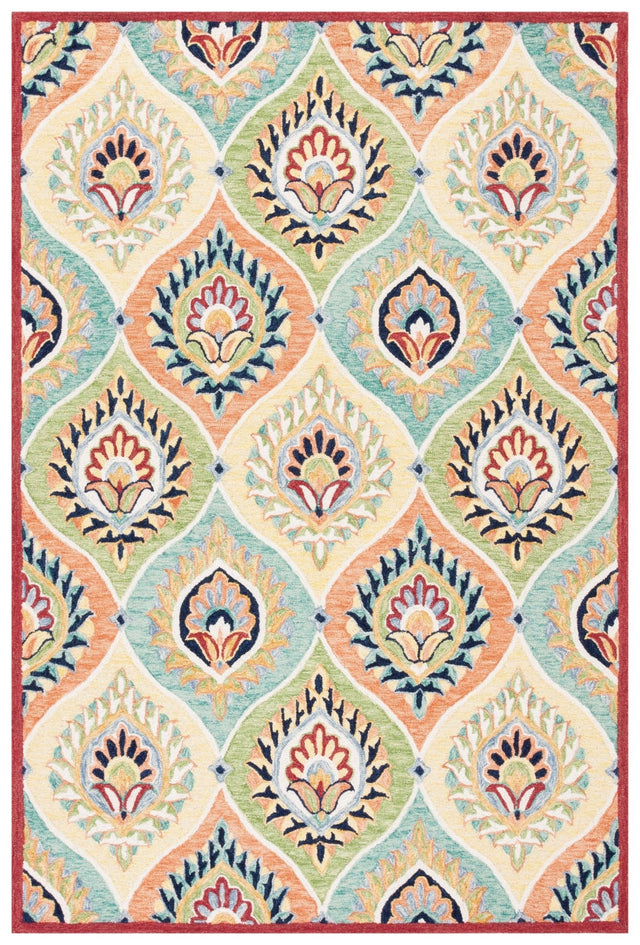 Safavieh Heritage Hg358Y Green/Rust Rug - Safavieh - hg358y - 3