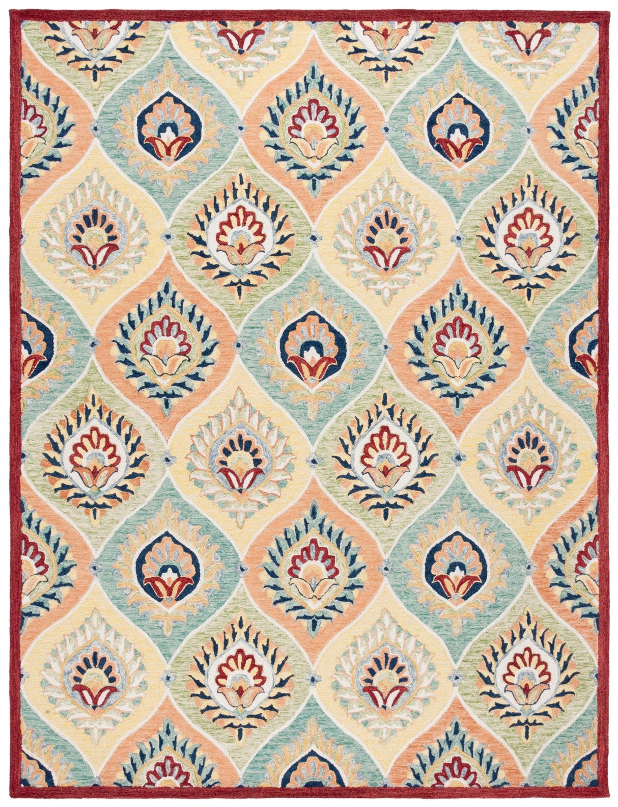 Safavieh Heritage Hg358Y Green/Rust Rug - Safavieh - hg358y - 3