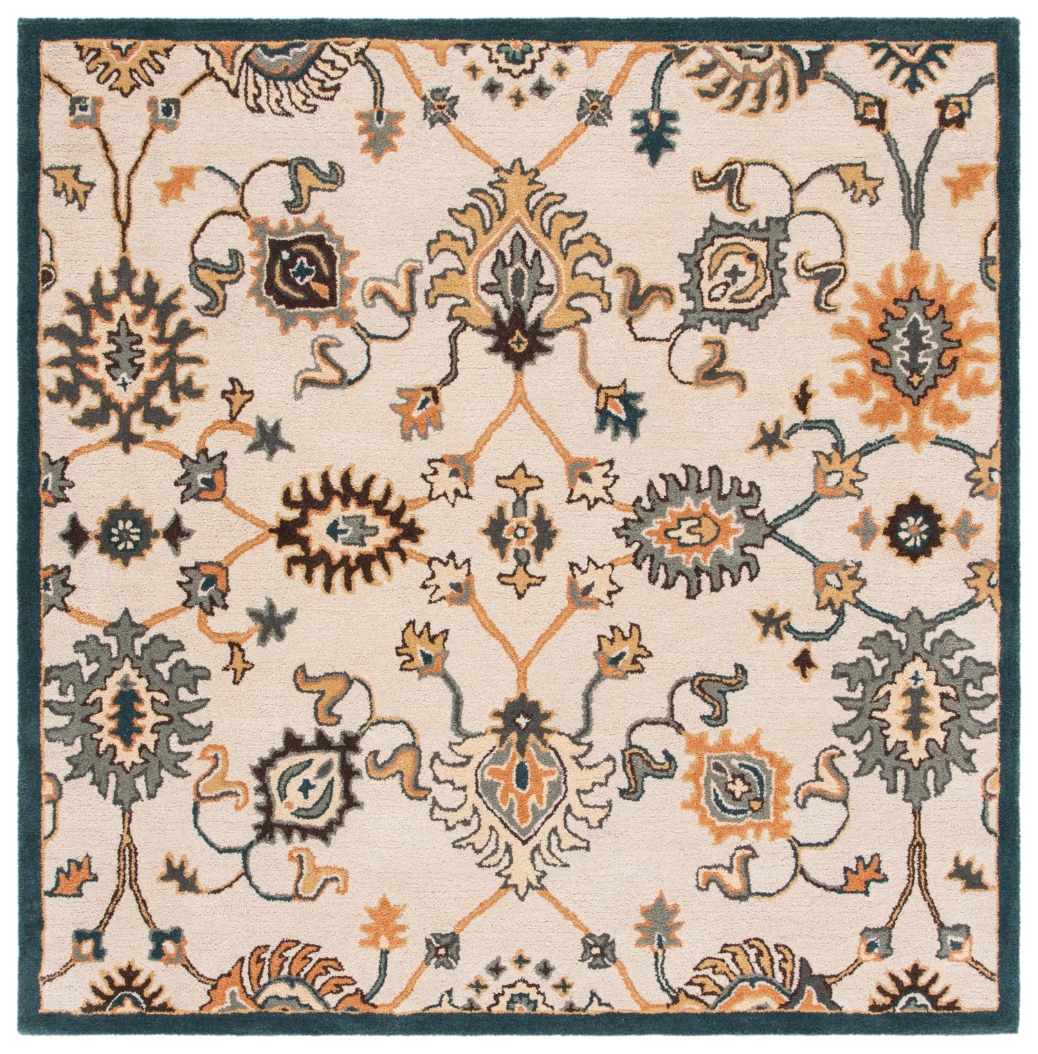 Safavieh Heritage Hg375B Beige/Ivory Rugs - Safavieh - hg375b - 6sq