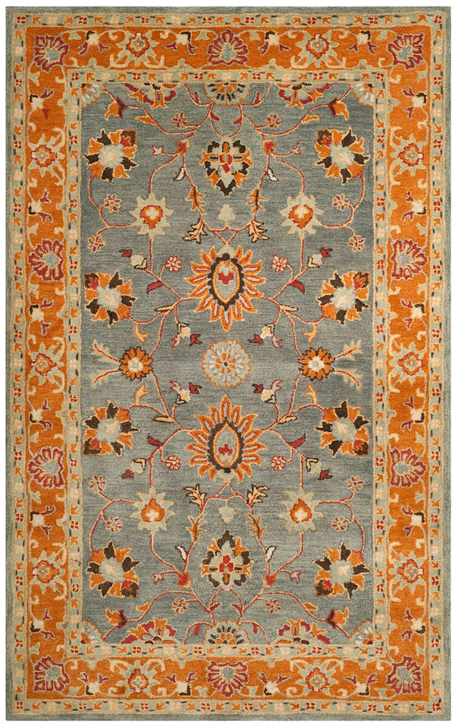 Safavieh Heritage Hg401A Blue / Orange Rugs - Safavieh - hg401a - 3