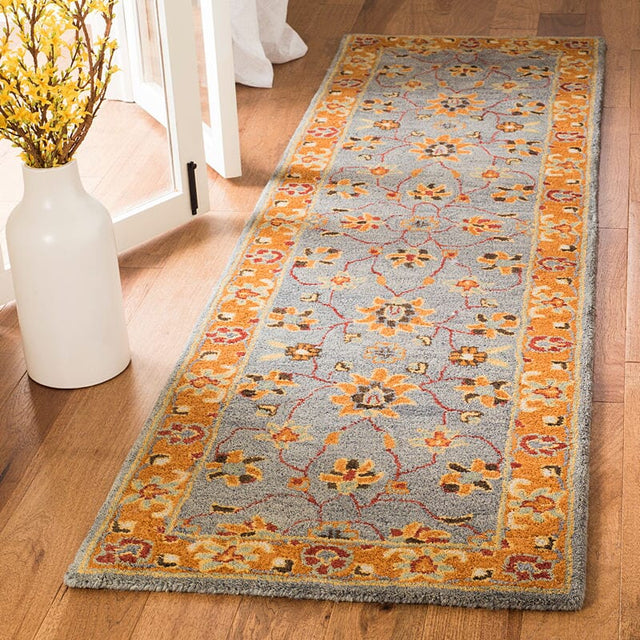 Safavieh Heritage Hg401A Blue / Orange Rugs - Safavieh - hg401a - 6sq