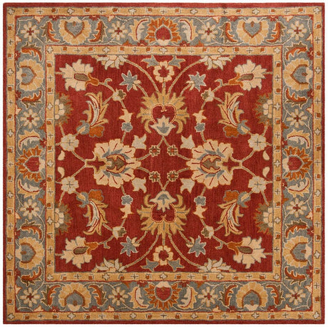 Safavieh Heritage Hg403A Red / Blue Rugs - Safavieh - hg403a - 6sq