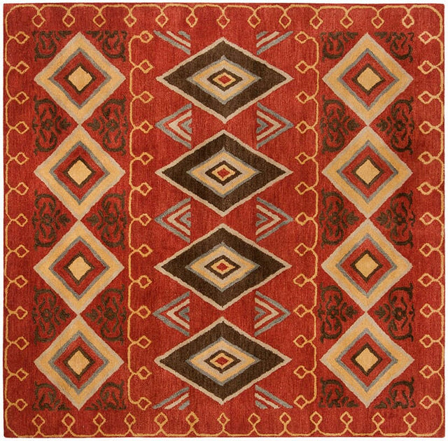 Safavieh Heritage Hg404A Red / Multi Rugs - Safavieh - hg404a - 6sq