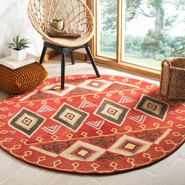 Safavieh Heritage Hg404A Red / Multi Rugs - Safavieh - hg404a - 6sq