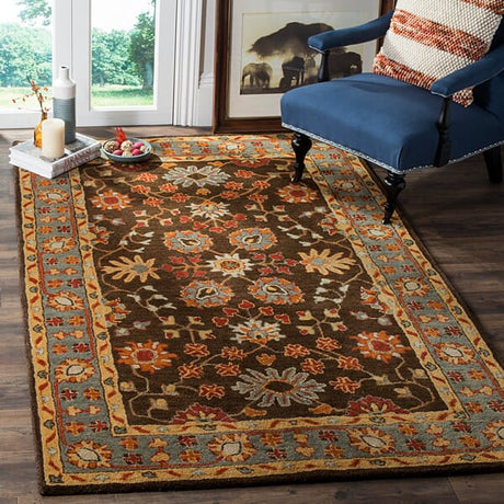 Safavieh Heritage Hg405A Charcoal / Blue Rugs - Safavieh - hg405a - 3