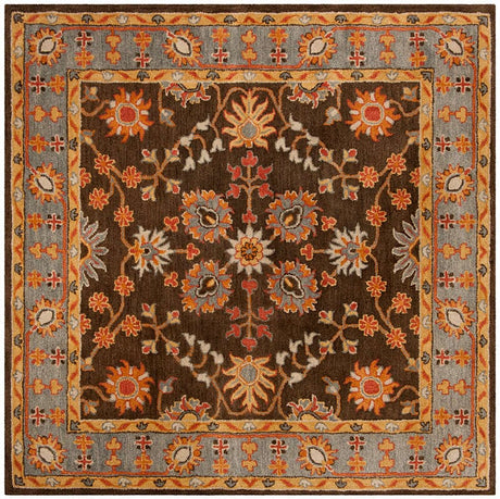 Safavieh Heritage Hg405A Charcoal / Blue Rugs - Safavieh - hg405a - 6sq