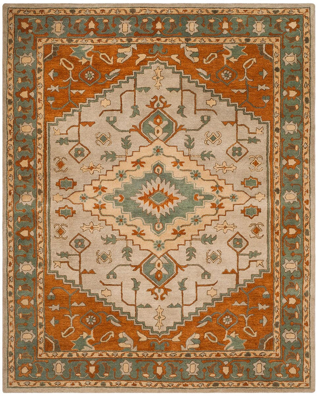 Safavieh Heritage Hg406A Light Blue / Rust Rugs - Safavieh - hg406a - 28