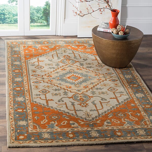 Safavieh Heritage Hg406A Light Blue / Rust Rugs - Safavieh - hg406a - 3