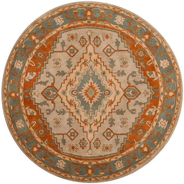 Safavieh Heritage Hg406A Light Blue / Rust Rugs - Safavieh - hg406a - 6r