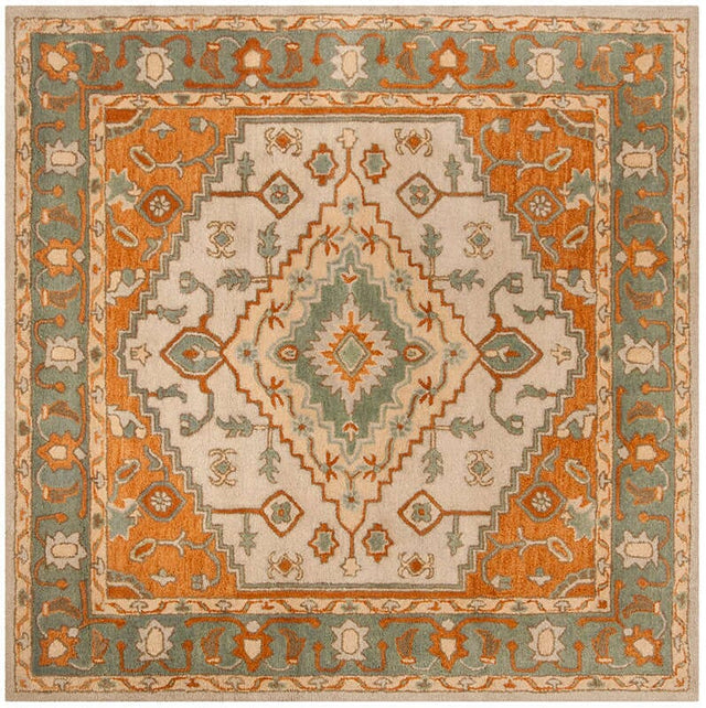 Safavieh Heritage Hg406A Light Blue / Rust Rugs - Safavieh - hg406a - 6sq