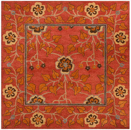 Safavieh Heritage Hg407A Red / Multi Rugs - Safavieh - hg407a - 6sq