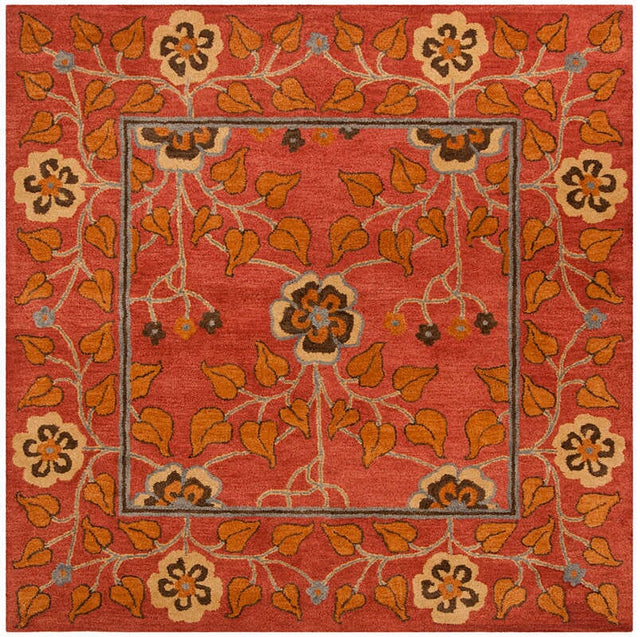 Safavieh Heritage Hg407A Red / Multi Rugs - Safavieh - hg407a - 6sq