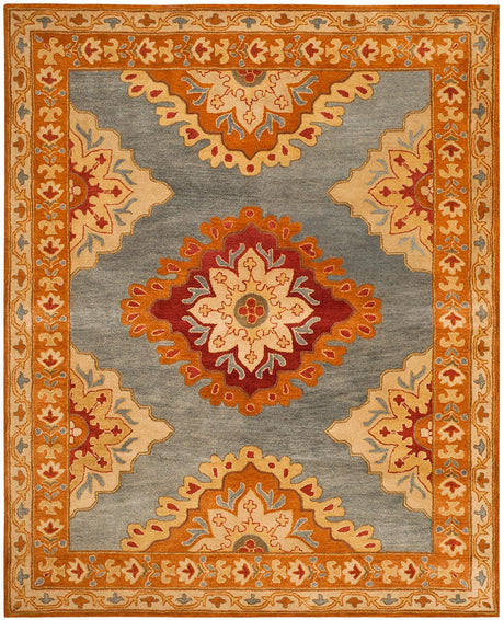 Safavieh Heritage Hg408A Blue / Rust Rugs - Safavieh - hg408a - 28