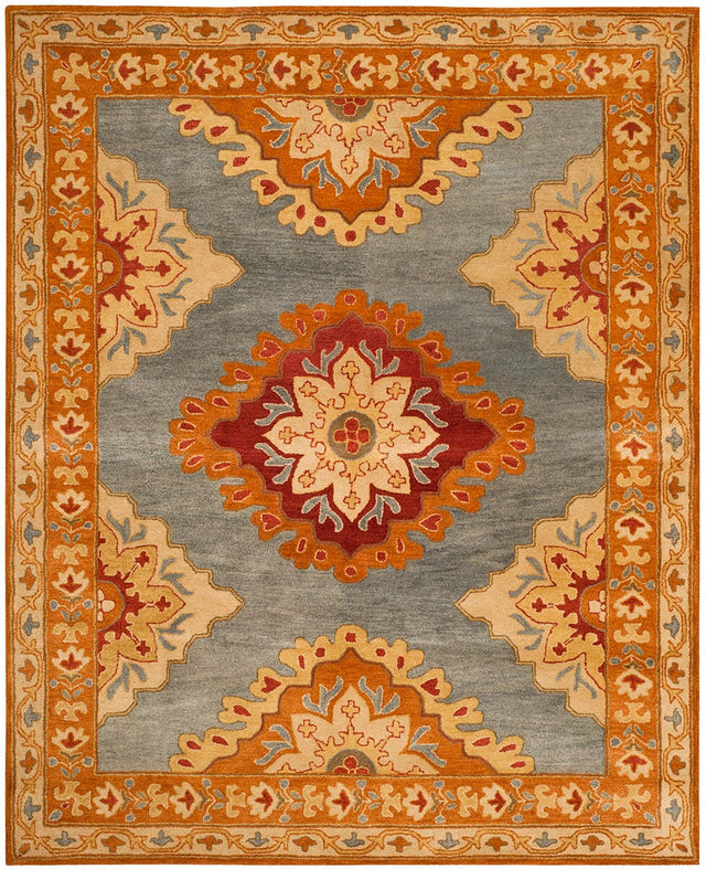 Safavieh Heritage Hg408A Blue / Rust Rugs - Safavieh - hg408a - 28