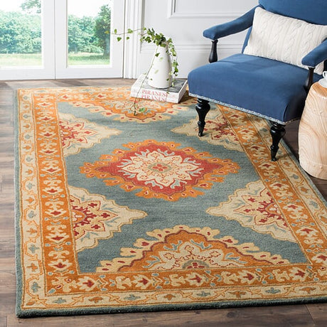 Safavieh Heritage Hg408A Blue / Rust Rugs - Safavieh - hg408a - 3