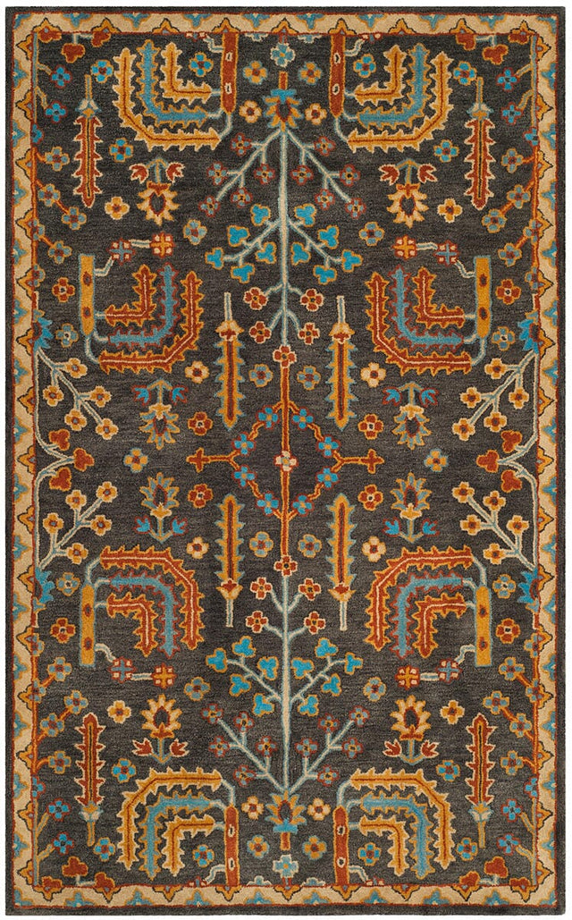 Safavieh Heritage Hg409A Charcoal / Multi Rugs - Safavieh - hg409a - 3