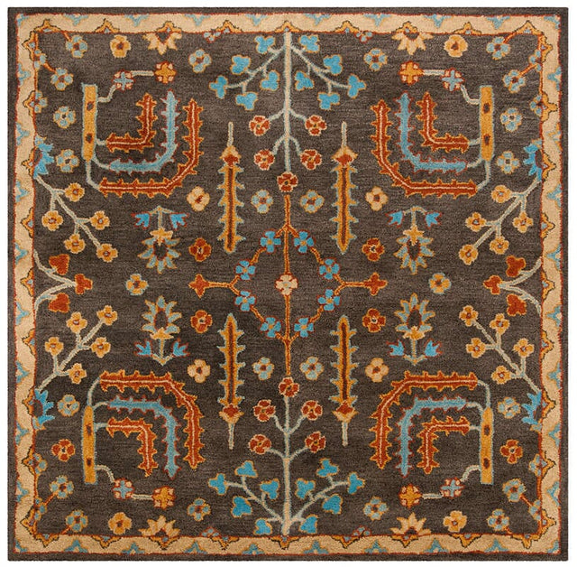 Safavieh Heritage Hg409A Charcoal / Multi Rugs - Safavieh - hg409a - 6sq