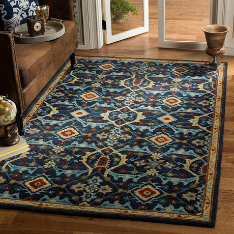 Safavieh Heritage Hg416N Navy / Multi Rugs - Safavieh - hg416n - 3