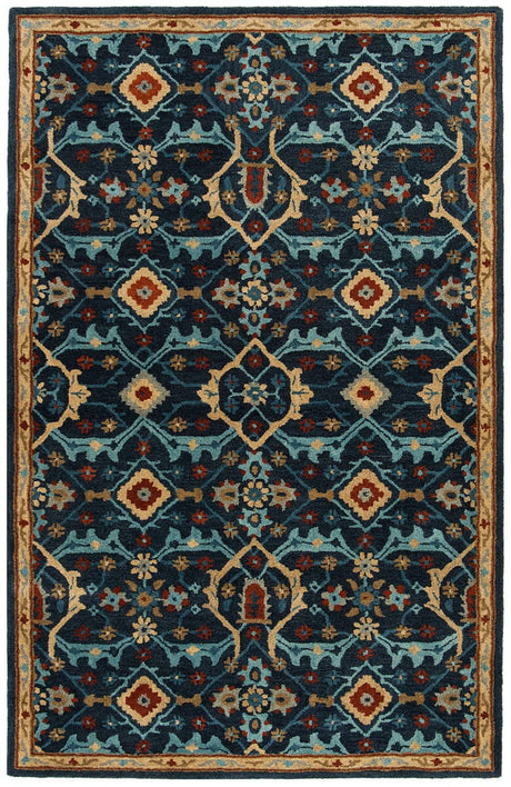 Safavieh Heritage Hg416N Navy / Multi Rugs - Safavieh - hg416n - 3