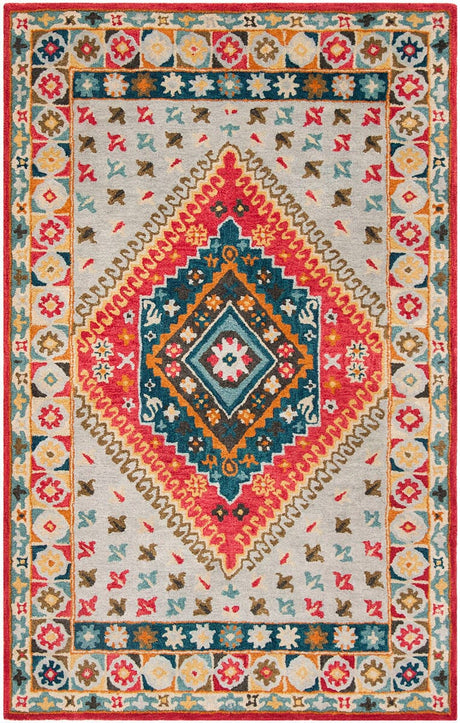 Safavieh Heritage Hg425F Grey / Red Rugs - Safavieh - hg425f - 3