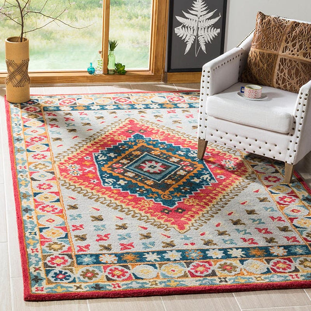 Safavieh Heritage Hg425F Grey / Red Rugs - Safavieh - hg425f - 3