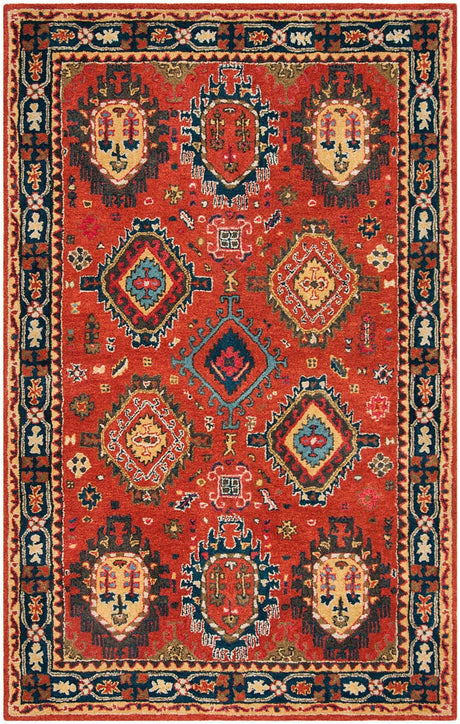 Safavieh Heritage Hg427P Rust / Navy Rugs - Safavieh - hg427p - 3
