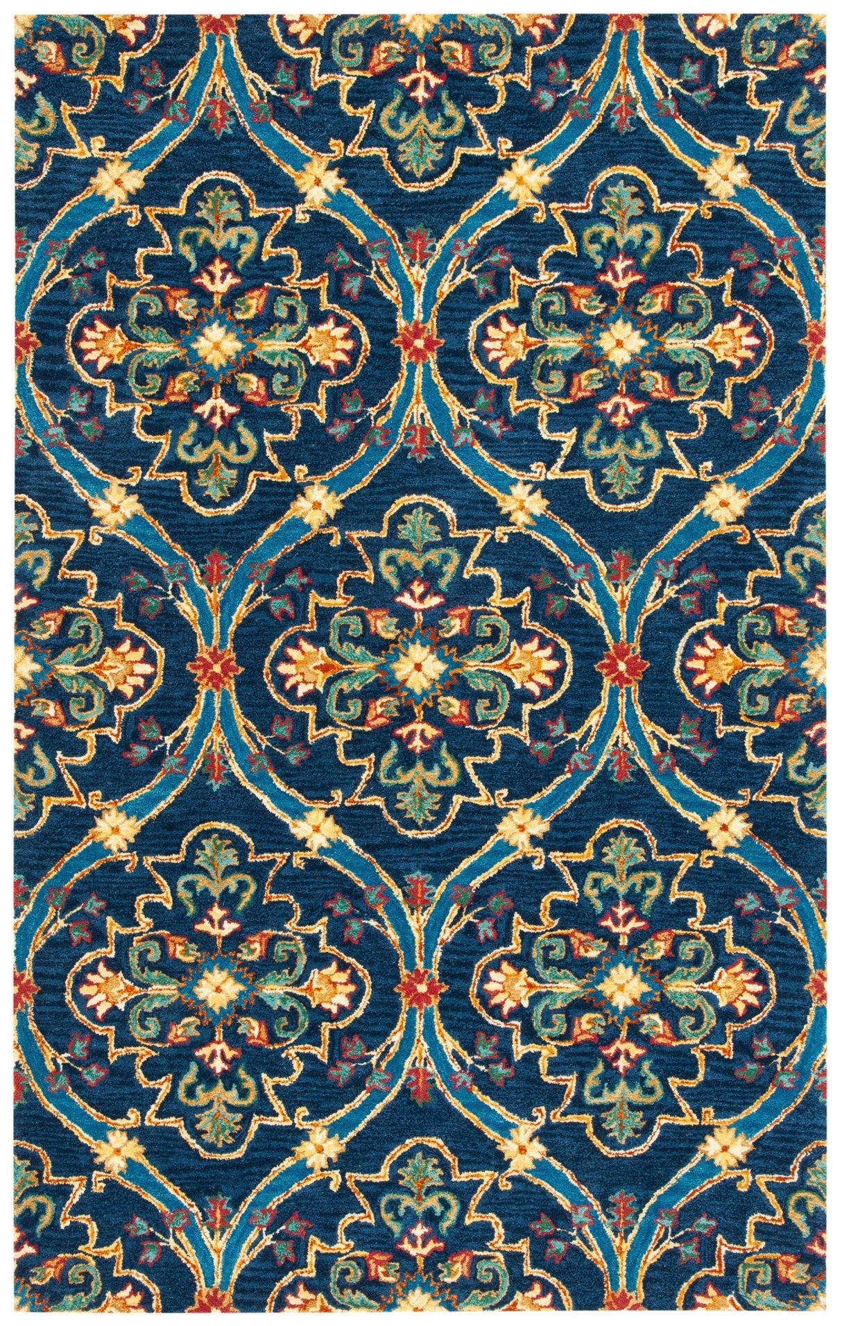 Safavieh Heritage Hg475N Navy/Yellow Rugs - Safavieh - hg475n - 3