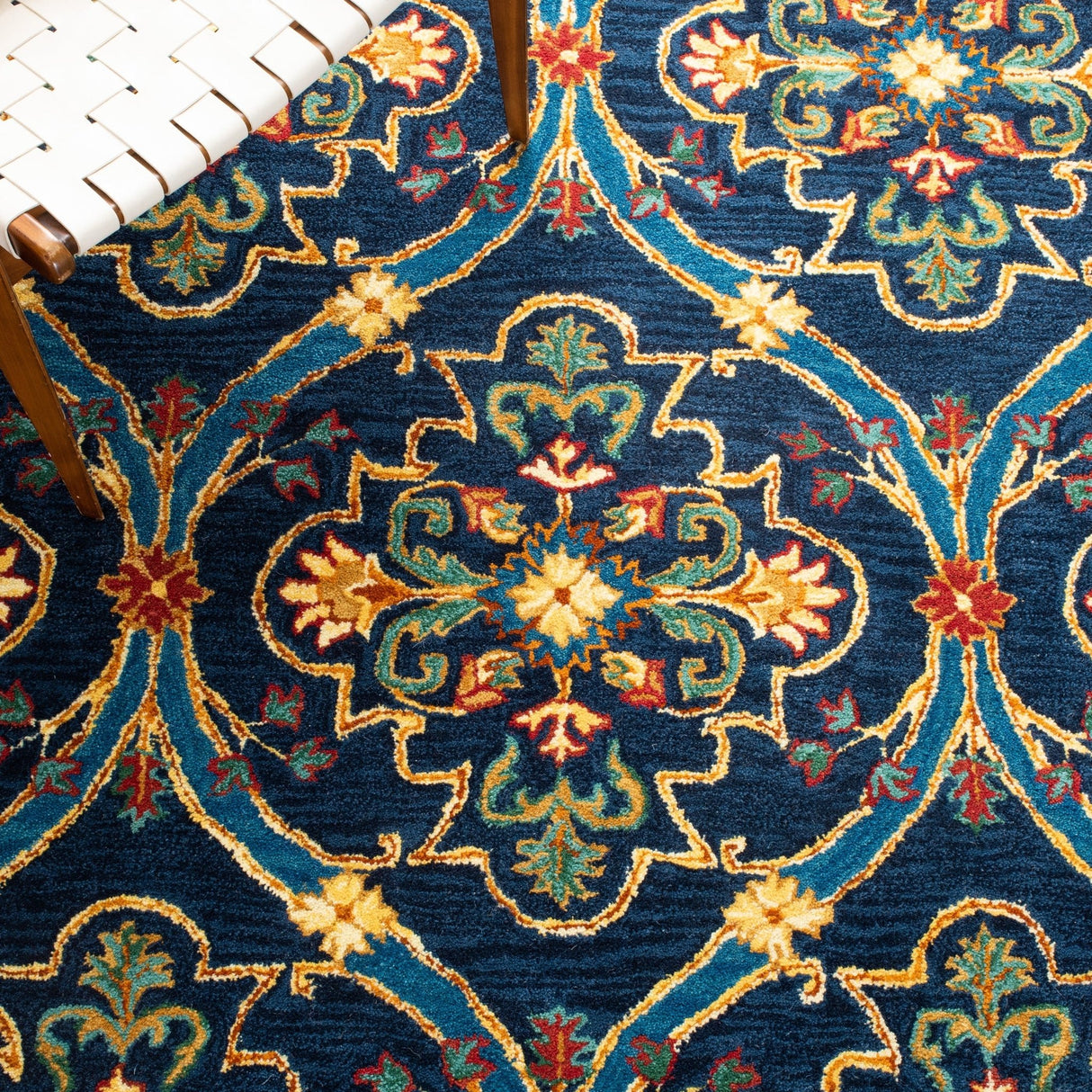Safavieh Heritage Hg475N Navy/Yellow Rugs - Safavieh - hg475n - 6r