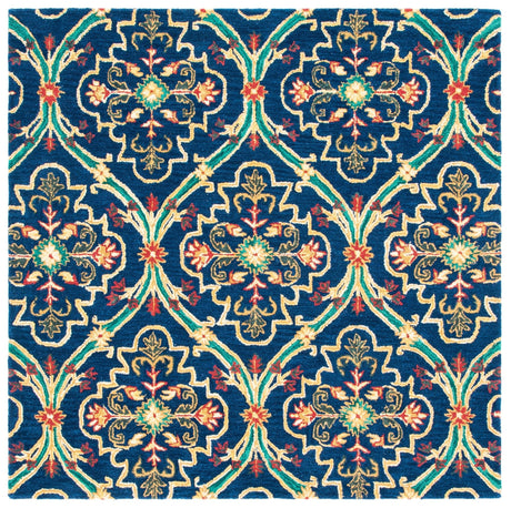 Safavieh Heritage Hg475N Navy/Yellow Rugs - Safavieh - hg475n - 6sq