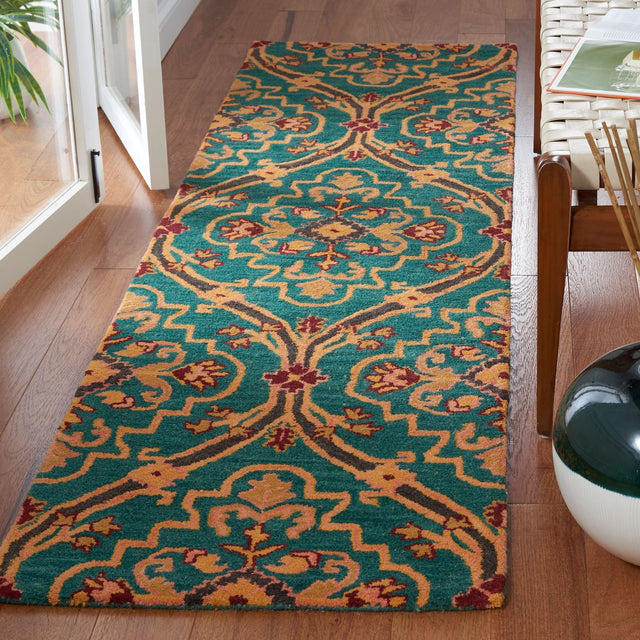 Safavieh Heritage Hg475Y Green/Orange Rug - Safavieh - hg475y - 6r