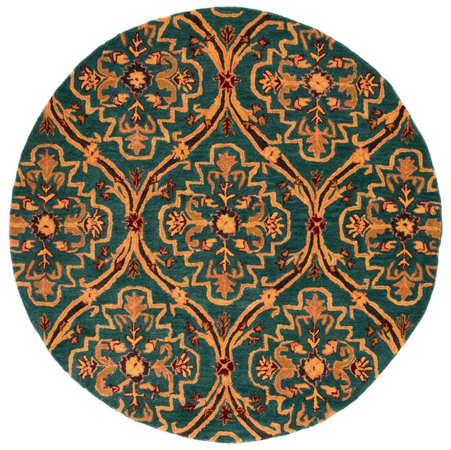 Safavieh Heritage Hg475Y Green/Orange Rug - Safavieh - hg475y - 6r
