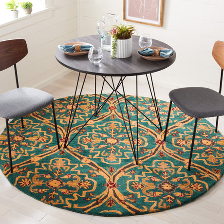 Safavieh Heritage Hg475Y Green/Orange Rug - Safavieh - hg475y - 6r