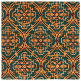 Safavieh Heritage Hg475Y Green/Orange Rug - Safavieh - hg475y - 6sq
