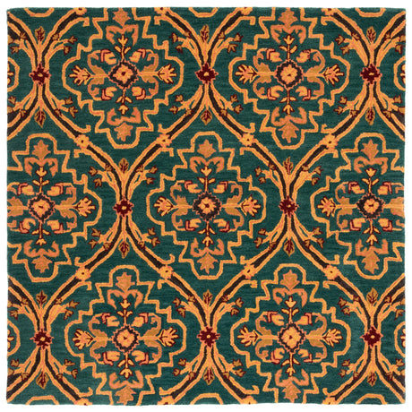 Safavieh Heritage Hg475Y Green/Orange Rug - Safavieh - hg475y - 6sq