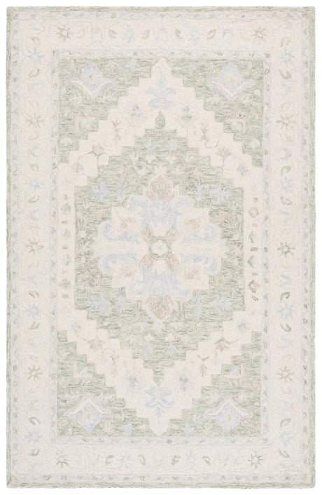 Safavieh Heritage 4'-0" x 6'-0" Rug in Light Green / Beige