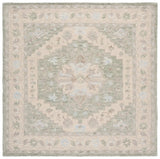 Safavieh Heritage 6'-0" x 6'-0" Rug in Light Green / Beige