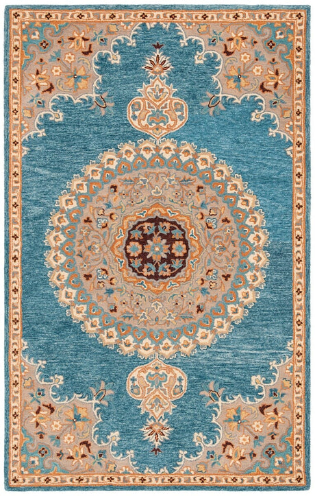 Safavieh Heritage Hg551M Blue / Beige Rugs - Safavieh - hg551m - 2