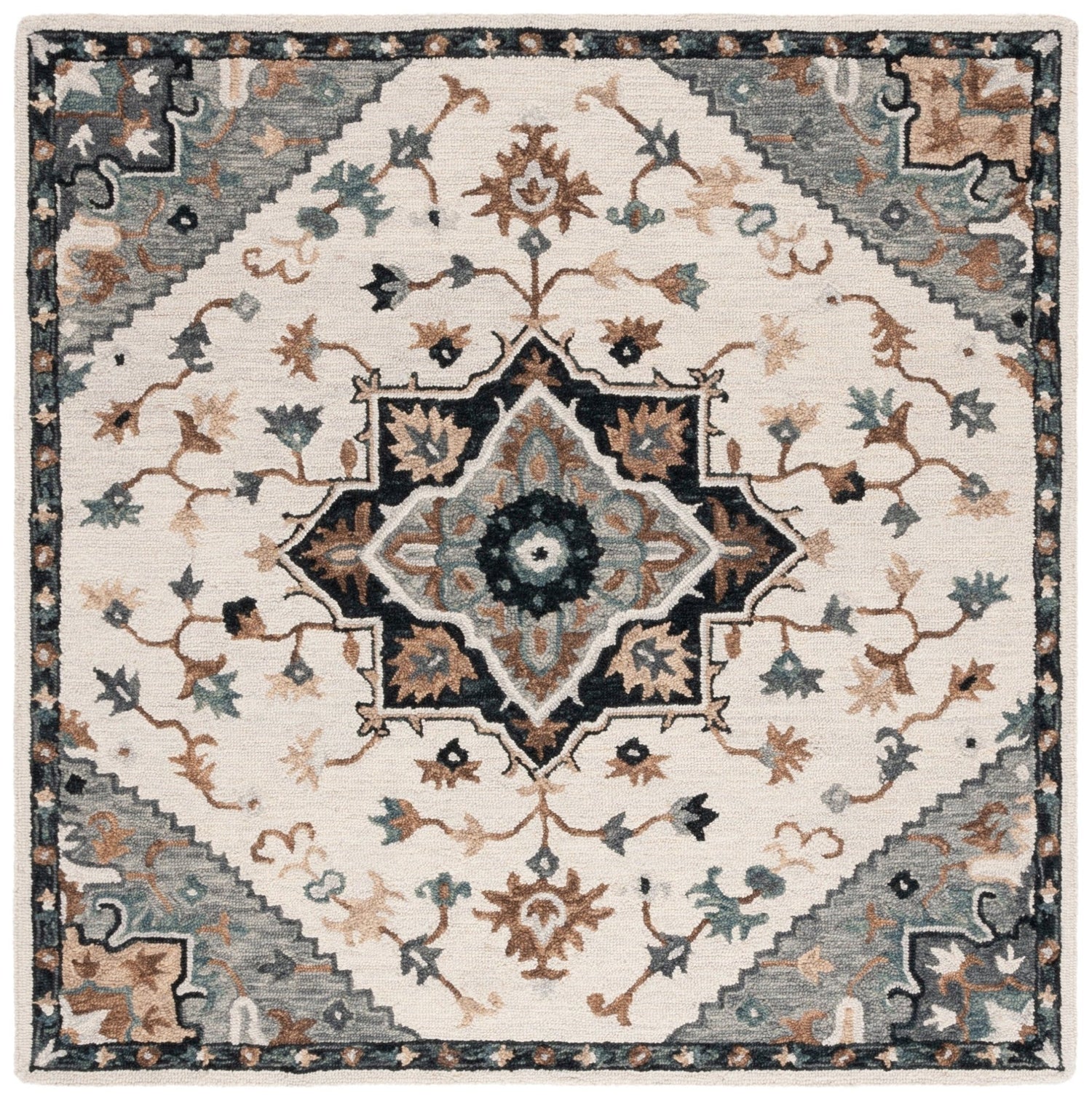 Safavieh Heritage Hg552F Ivory/Grey Rug - Safavieh - hg552f - 28