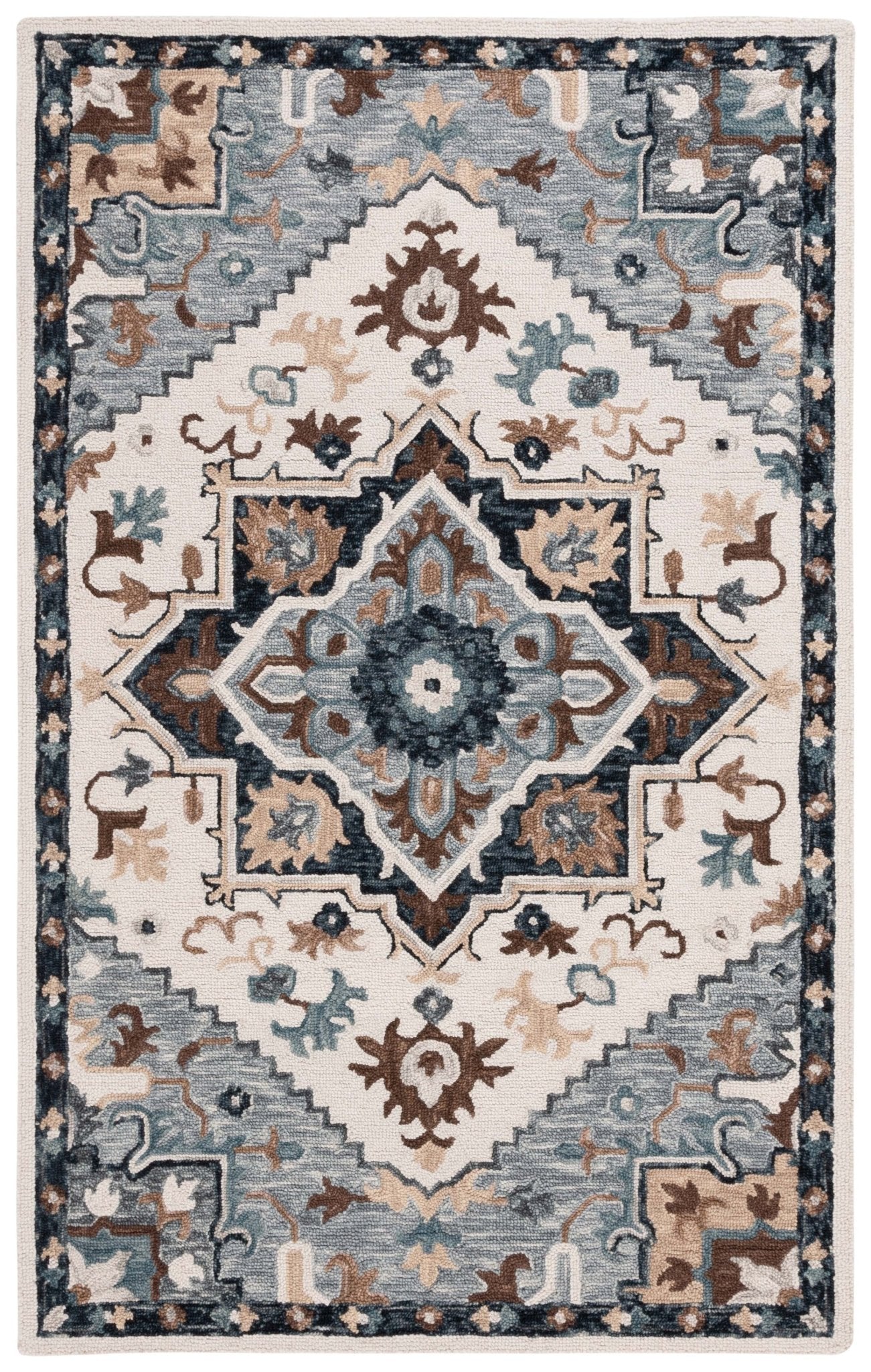Safavieh Heritage Hg552F Ivory/Grey Rug - Safavieh - hg552f - 3