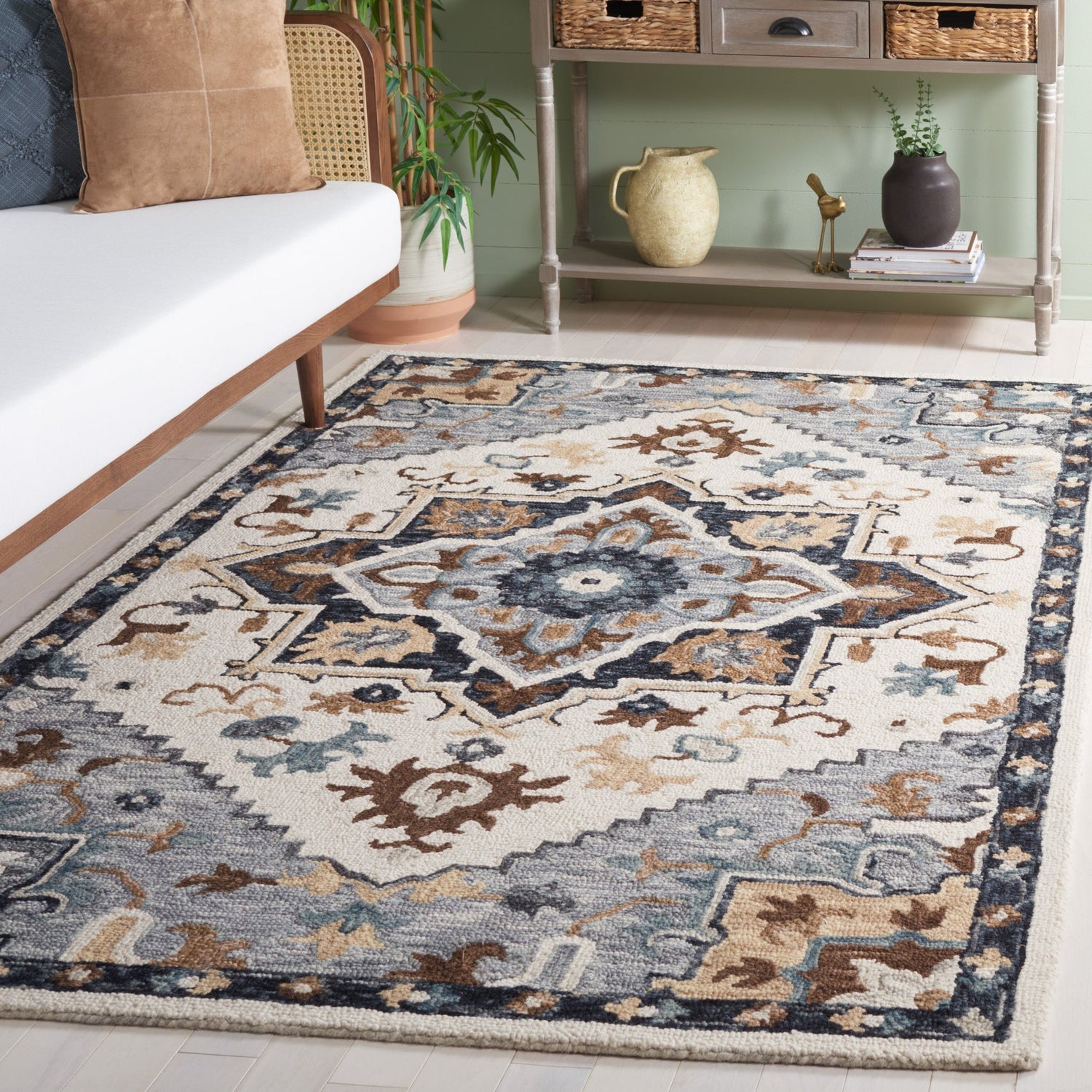 Safavieh Heritage Hg552F Ivory/Grey Rug - Safavieh - hg552f - 3