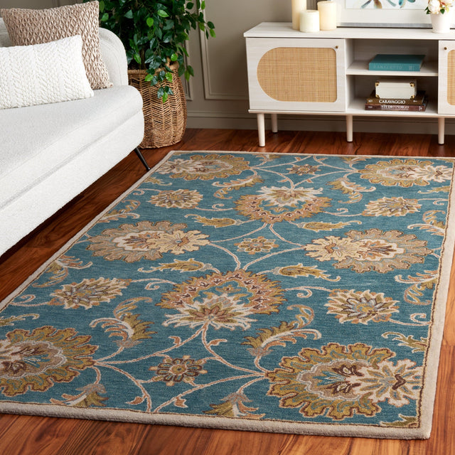 Safavieh Heritage Hg553M Blue/Yellow Rug - Safavieh - hg553m - 3