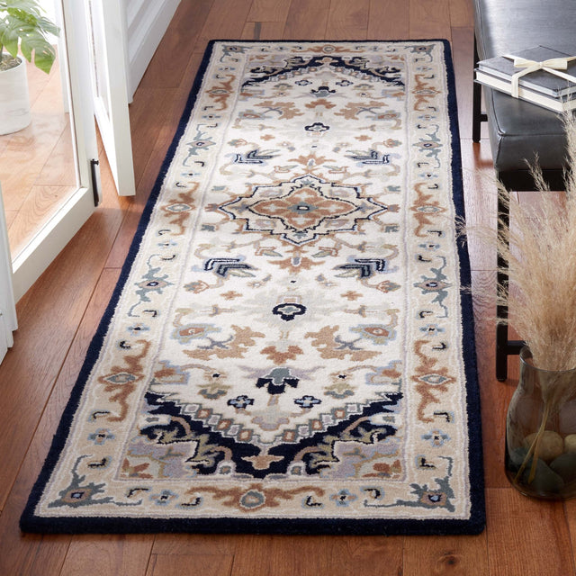 Safavieh Heritage Hg625D Beige/Navy Rug - Safavieh - hg625d - 2